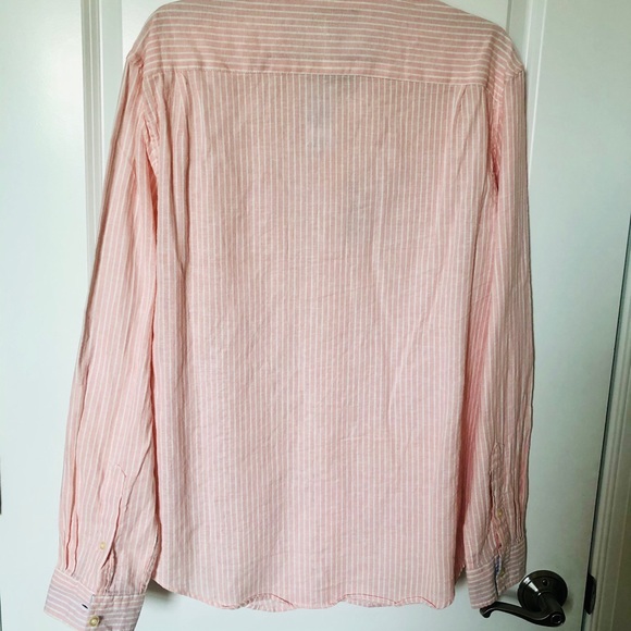 Alan Flusser Linen Cotton Long Sleeve Shirt. - Picture 5 of 11